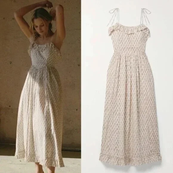 DOEN Wendelin Dress in Spring Elderberry Floral ✨ - Picture 5 of 11